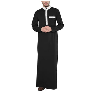 Men's Cotton Jubba Thobe – Tailored Elegance for All Seasons M250207