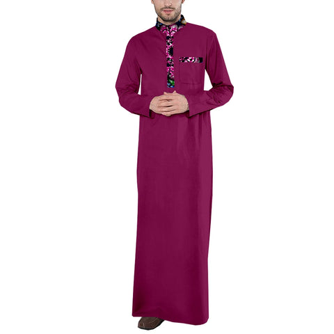 Men's Cotton Jubba Thobe – Tailored Elegance for All Seasons M250207