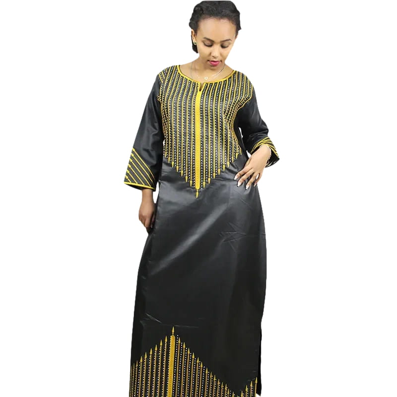 green emerald velvet dress Women's Dashiki Halter Neck Mini Dress -- Fi-286 main image 1