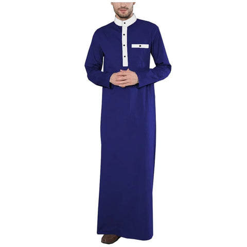 Men's Cotton Jubba Thobe – Tailored Elegance for All Seasons M250207