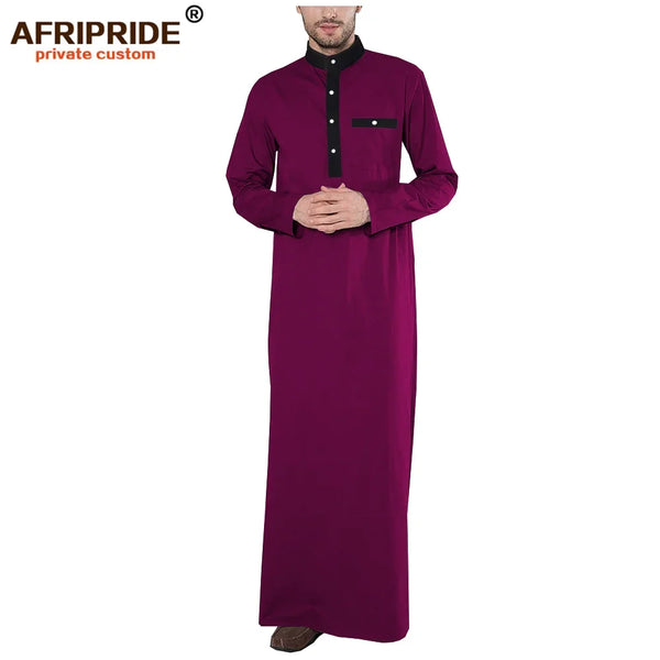 Men's Cotton Jubba Thobe – Tailored Elegance for All Seasons M250207