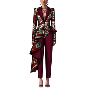 African Dashiki Print Pant Suit Set for Women W250182