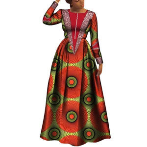 Elegant Dashiki African Print Dress for Women – Party & Wedding Style W250162