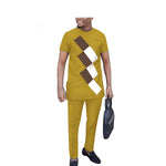 Men’s African Dashiki Two-Piece Traditional Shirt & Pants Set M250121