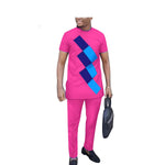 Men’s African Dashiki Two-Piece Traditional Shirt & Pants Set M250121