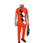 Men’s African Dashiki Two-Piece Traditional Shirt & Pants Set M250121