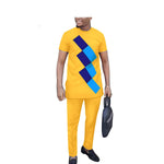 Men’s African Dashiki Two-Piece Traditional Shirt & Pants Set M250121