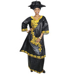 Bazin Riche Embroidered African Dress with Matching Headscarf W250152