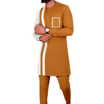 Men’s Dashiki Two-Piece Suit – Tribal Print Shirt & Pants Set M250203