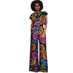 Vibrant African Print Crop Top & Pants Set for Women W250204