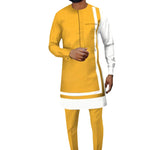 Elegant Dashiki Ankara Two-Piece Set for Men M250118