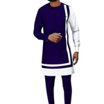 Elegant Dashiki Ankara Two-Piece Set for Men M250118
