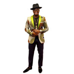 Men’s African Print Dashiki Jacket – Vibrant Long Sleeve Blazer M250107