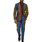 Men’s African Print 2-Piece Set – Blazer & Pants Suit M250110
