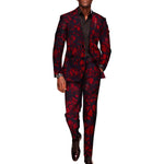 Men’s African Print 2-Piece Set – Blazer & Pants Suit M250110
