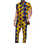 Elegant African Dashiki 2-Piece Set for Men – Long Shirt & Pants M250193