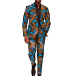 Men’s African Print 2-Piece Set – Blazer & Pants Suit M250110