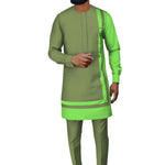 Elegant Dashiki Ankara Two-Piece Set for Men M250118