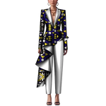 African Dashiki Print Pant Suit Set for Women W250182