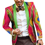 Men's Ankara Print Blazer – African Fashion Statement Jacket M250135