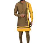 Elegant Dashiki Ankara Two-Piece Set for Men M250118