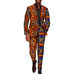 Men’s African Print 2-Piece Set – Blazer & Pants Suit M250110