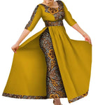 Elegant Ankara Slim Fit African Dress for Parties & Weddings W250183