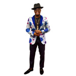 Men’s African Print Dashiki Jacket – Vibrant Long Sleeve Blazer M250107
