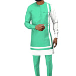 Elegant Dashiki Ankara Two-Piece Set for Men M250118