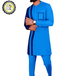 Men’s Dashiki Two-Piece Suit – Tribal Print Shirt & Pants Set M250203