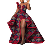 Ankara Floral Print Strapless Maxi Dress – African Party Style W250169