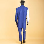 Bazin Riche 3-Piece African Men's Set – Shirt, Pants & Hat M250199