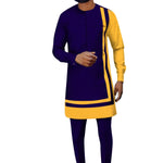 Elegant Dashiki Ankara Two-Piece Set for Men M250118