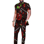 Elegant African Dashiki 2-Piece Set for Men – Long Shirt & Pants M250193