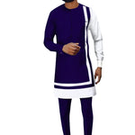 Elegant Dashiki Ankara Two-Piece Set for Men M250118