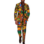 Men’s African Print 2-Piece Set – Blazer & Pants Suit M250110