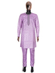 Elegant African Agbada Dashiki Formal 3-Piece Suit for Men M250223