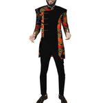 Modern African Print Suit Set for Men – Dashiki Inspired 2-Piece Outfit M250165