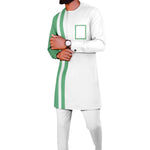 Men’s Dashiki Two-Piece Suit – Tribal Print Shirt & Pants Set M250203