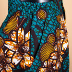 Vibrant African Print Crop Top & Pants Set for Women W250204