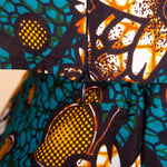 Vibrant African Print Crop Top & Pants Set for Women W250204