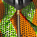 Vibrant Ankara Print Maxi Dress – Sleeveless African Cotton Gown W250202