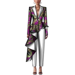 African Dashiki Print Pant Suit Set for Women W250182