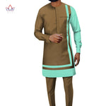 Elegant Dashiki Ankara Two-Piece Set for Men M250118