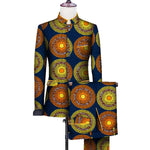 Men’s African 2-Piece Bazin Suit – Blazer & Pants Set for Weddings M250112