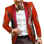 Men's Ankara Print Blazer – African Fashion Statement Jacket M250135