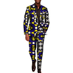 Men’s African Print 2-Piece Set – Blazer & Pants Suit M250110
