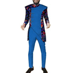 Modern African Print Suit Set for Men – Dashiki Inspired 2-Piece Outfit M250165