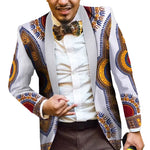 Men's Ankara Print Blazer – African Fashion Statement Jacket M250135