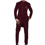 African Inspired Slim Fit Suit for Men – 2 Piece Print Set M250164
